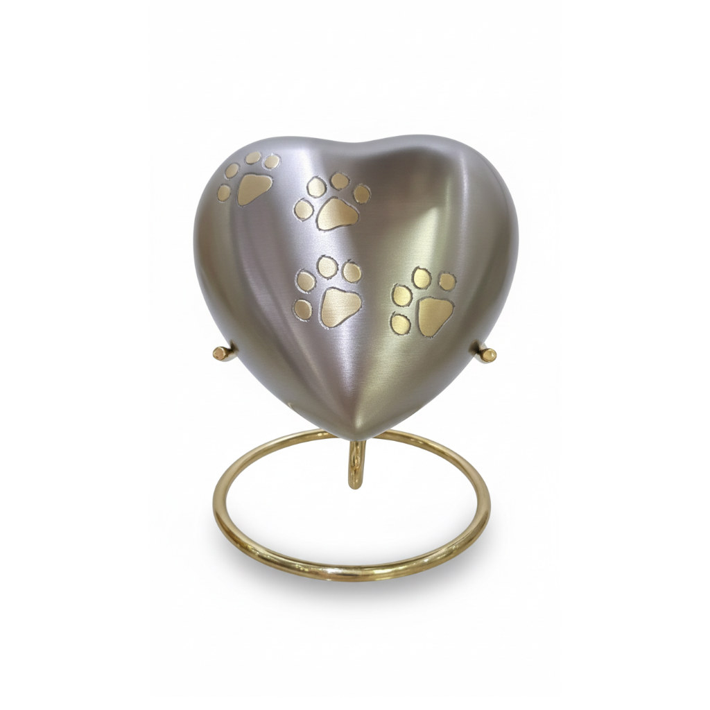 Bronce Corazón con Soporte