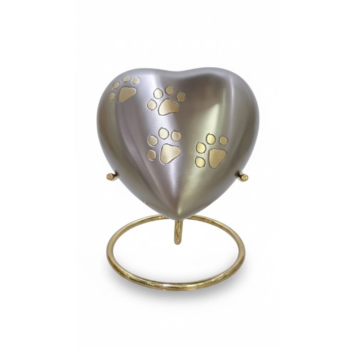 [BR-15-S] Bronce Corazón con Soporte